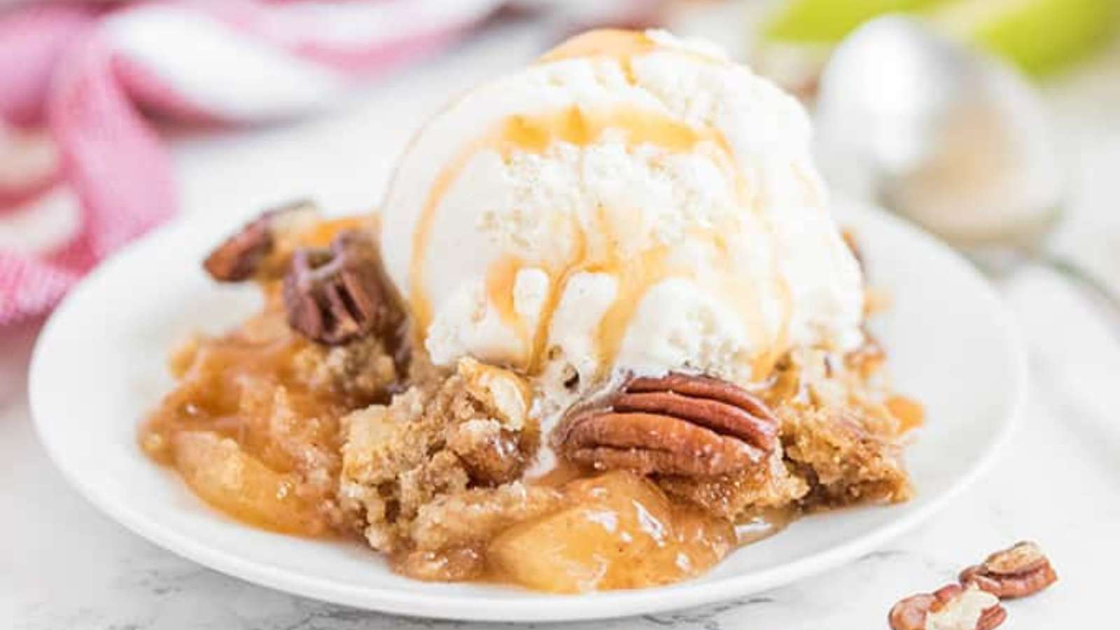 Caramel Apple Dump Cake recipe by Simply Stacie.
