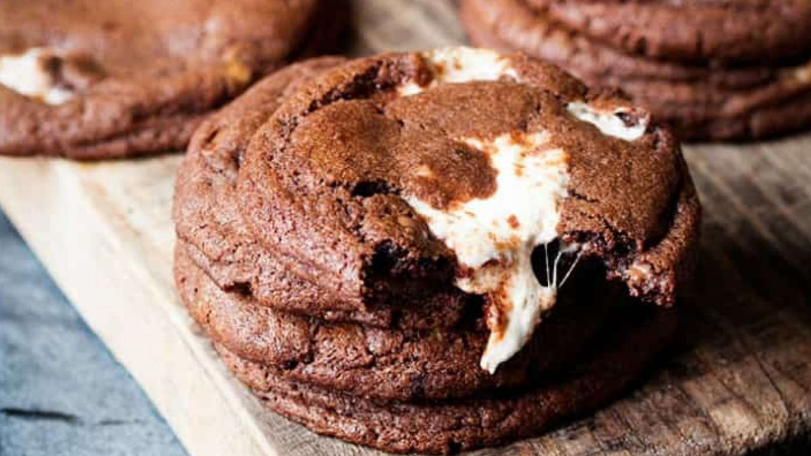 Chewy Chocolate Nougat Cookies recipe by Simply Stacie.