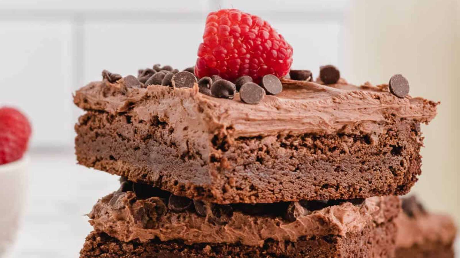 Chocolate Raspberry Brownies recipe by Simply Stacie.