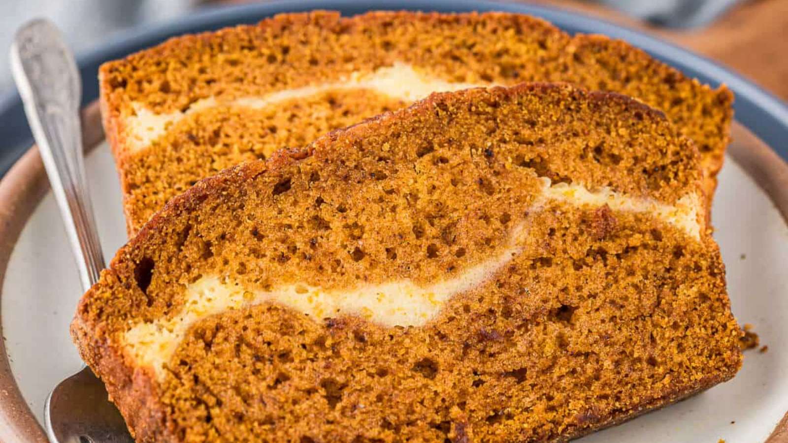 Pumpkin Ribbon Bread recipe by Simply Stacie.