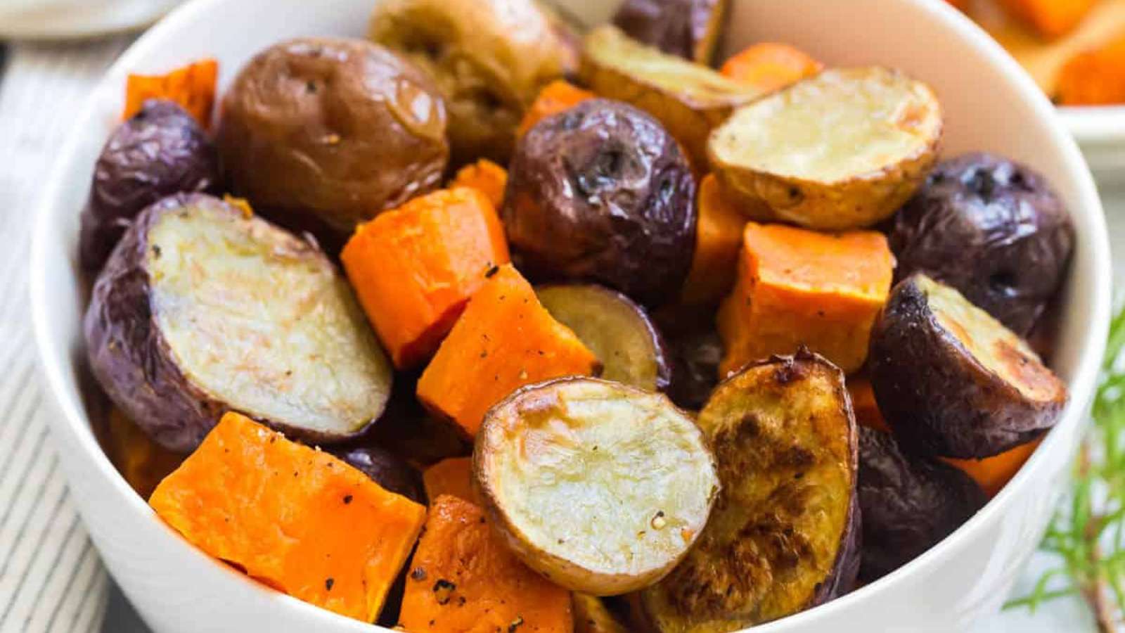 Roasted Root Vegetables recipe by Simply Stacie.