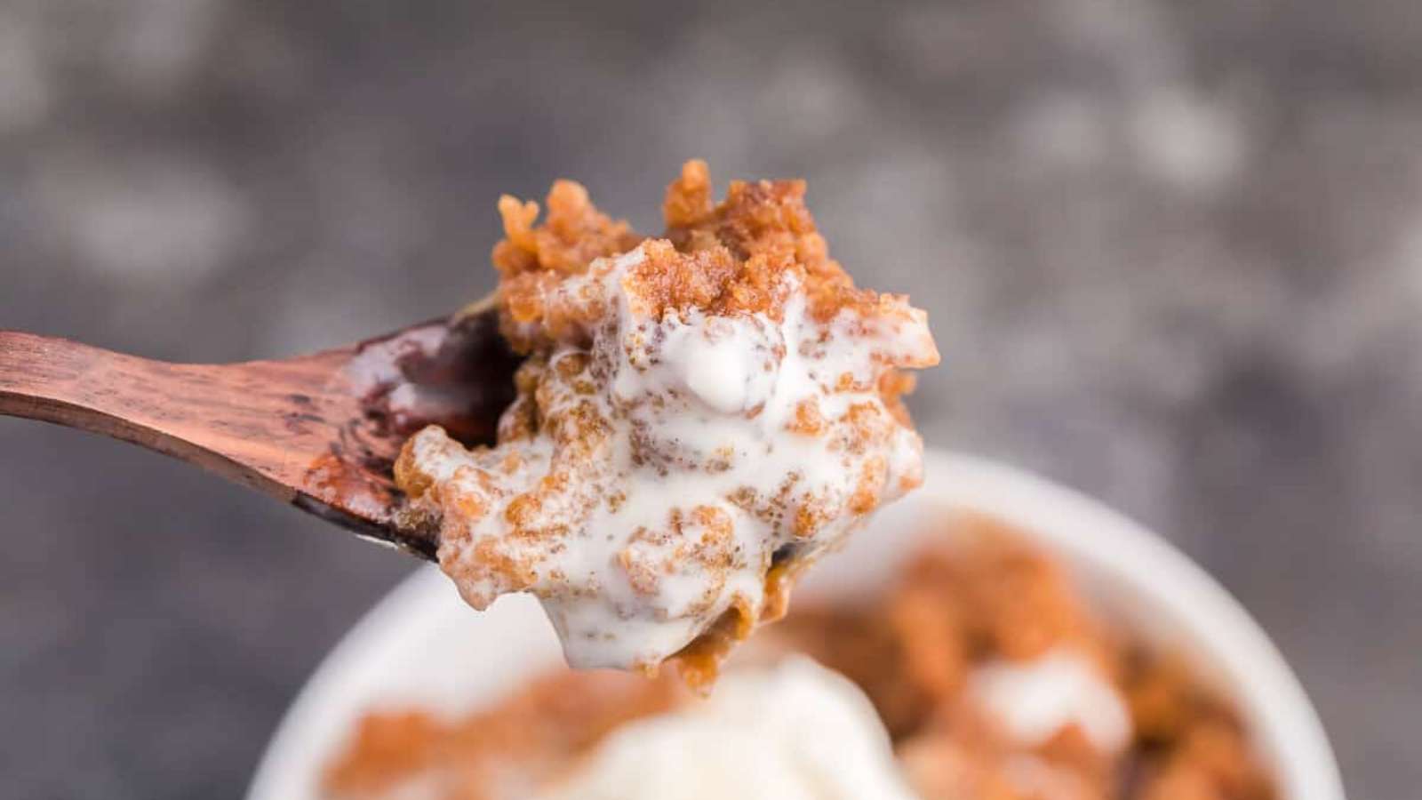 Slow Cooker Pumpkin Dump Cake recipe by Simply Stacie.