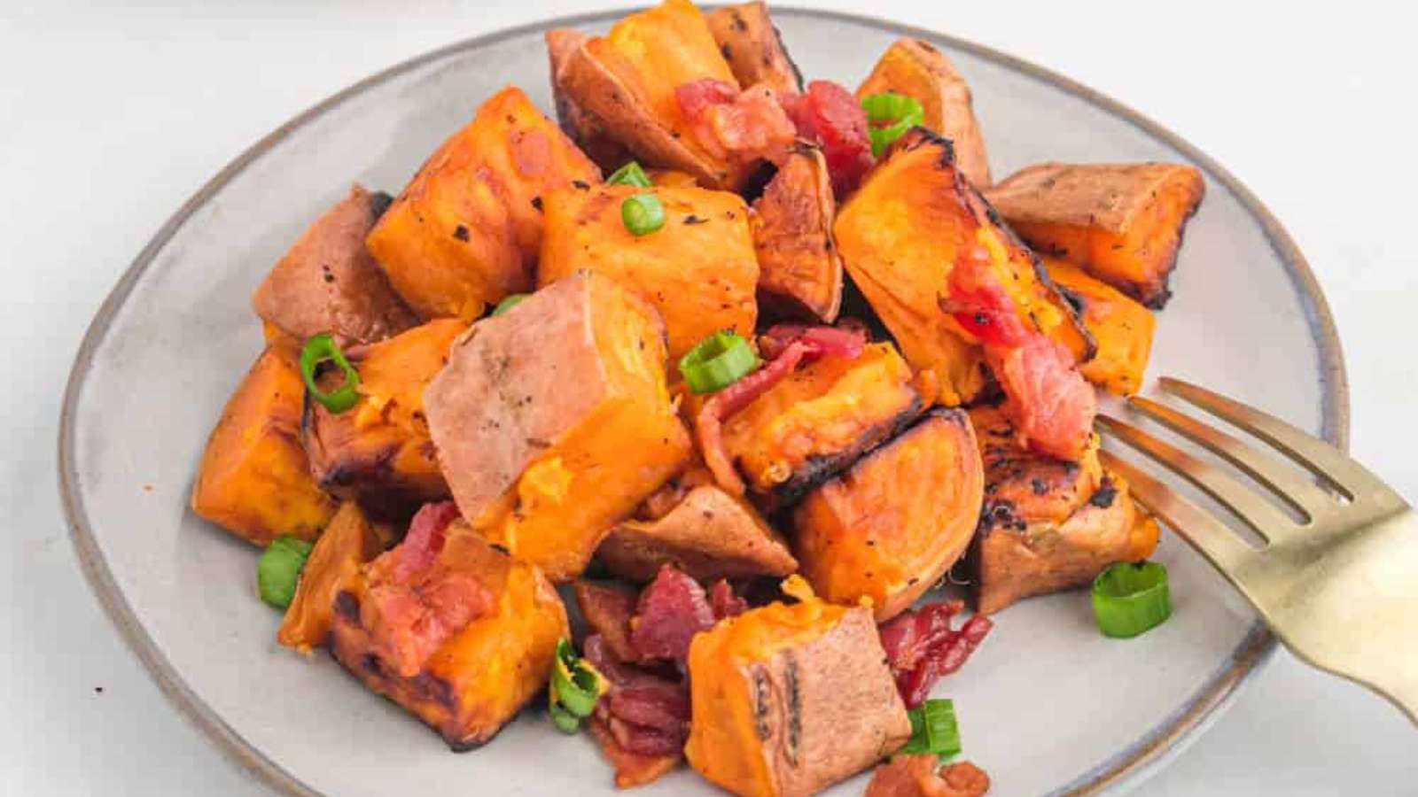 Sweet Potato Home Fries recipe by Simply Stacie.