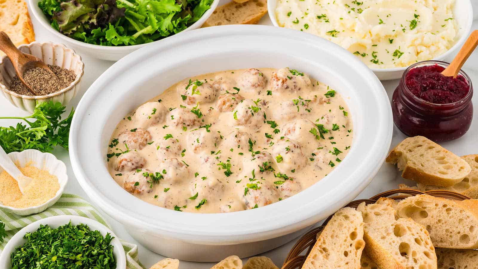 Slow CookerSwedish Meatballs recipe by Cheerful Cook.