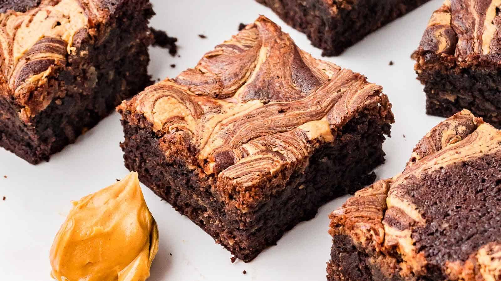 Peanut Butter Brownies recipe by Tessie's Table.