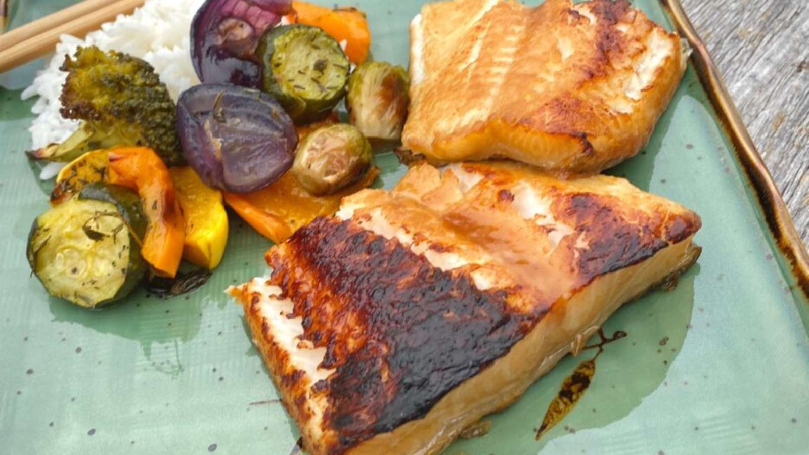 Miso Glazed Sea Bass recipe by The Art of Food and Wine.