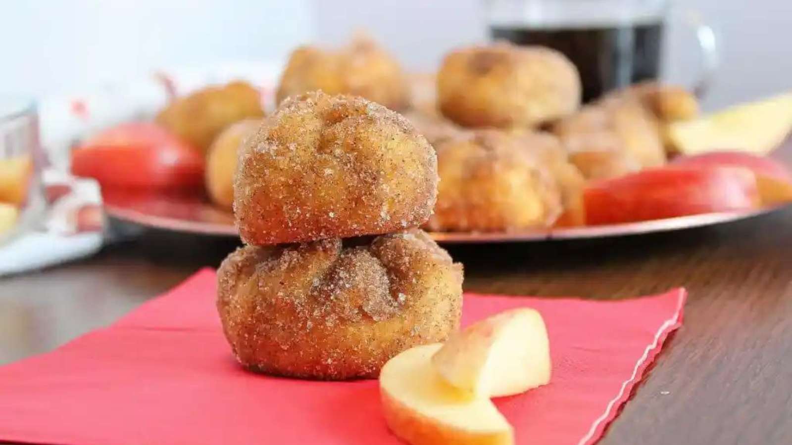 Air Fryer Apple Pie Bites recipe by The Benson Street.