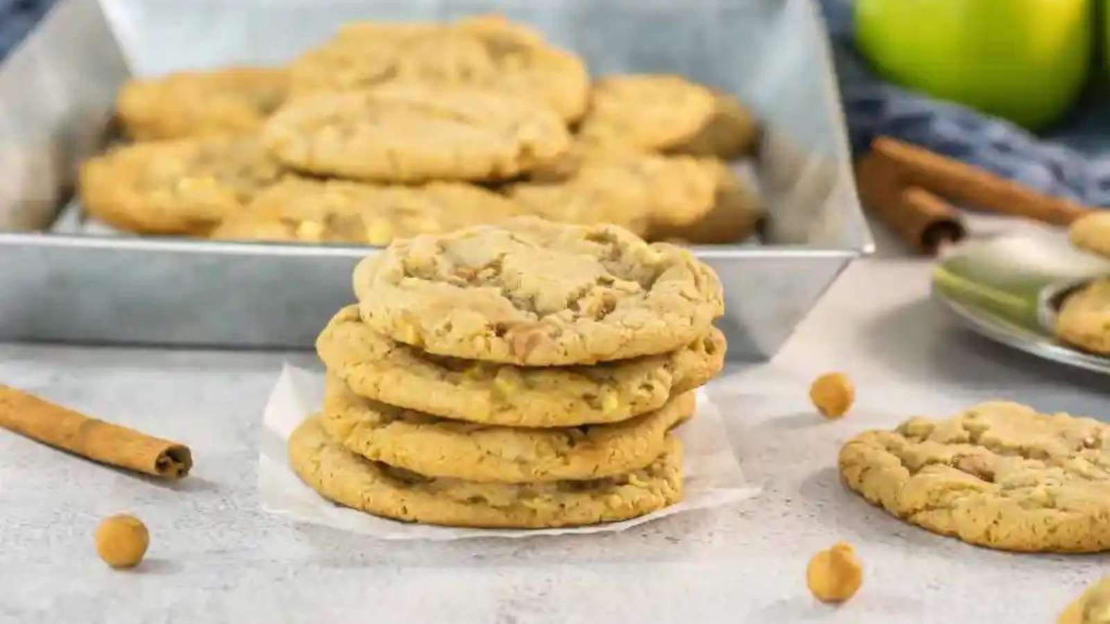 Chewy Caramel Apple Cookies recipe by The Benson Street.