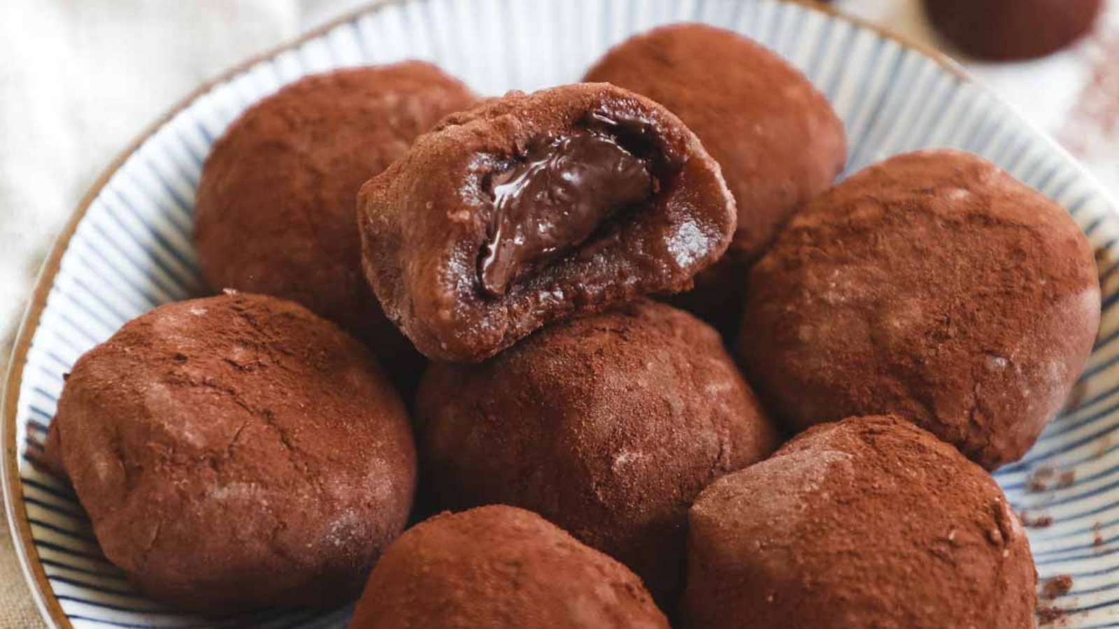 Chocolate Truffle Mochi recipe by The Heirloom Pantry.