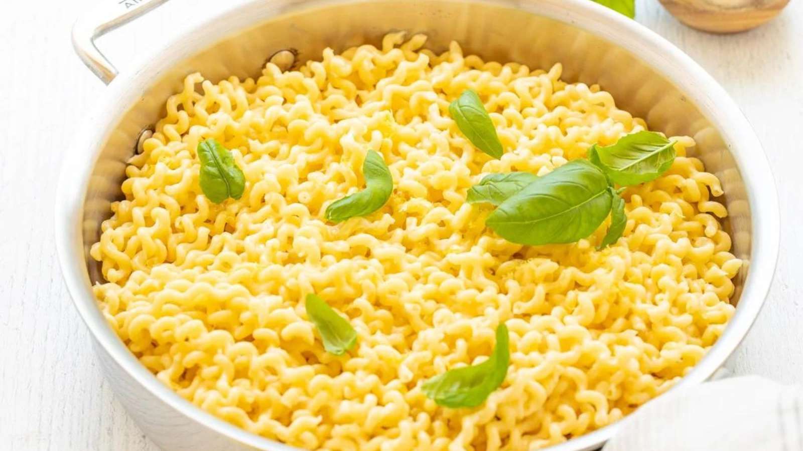 Creamy Lemon Basil Pasta recipe by The Savory Cipolla.