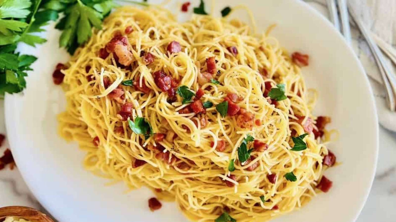 Pancetta Pasta recipe by The Short Order Cook.