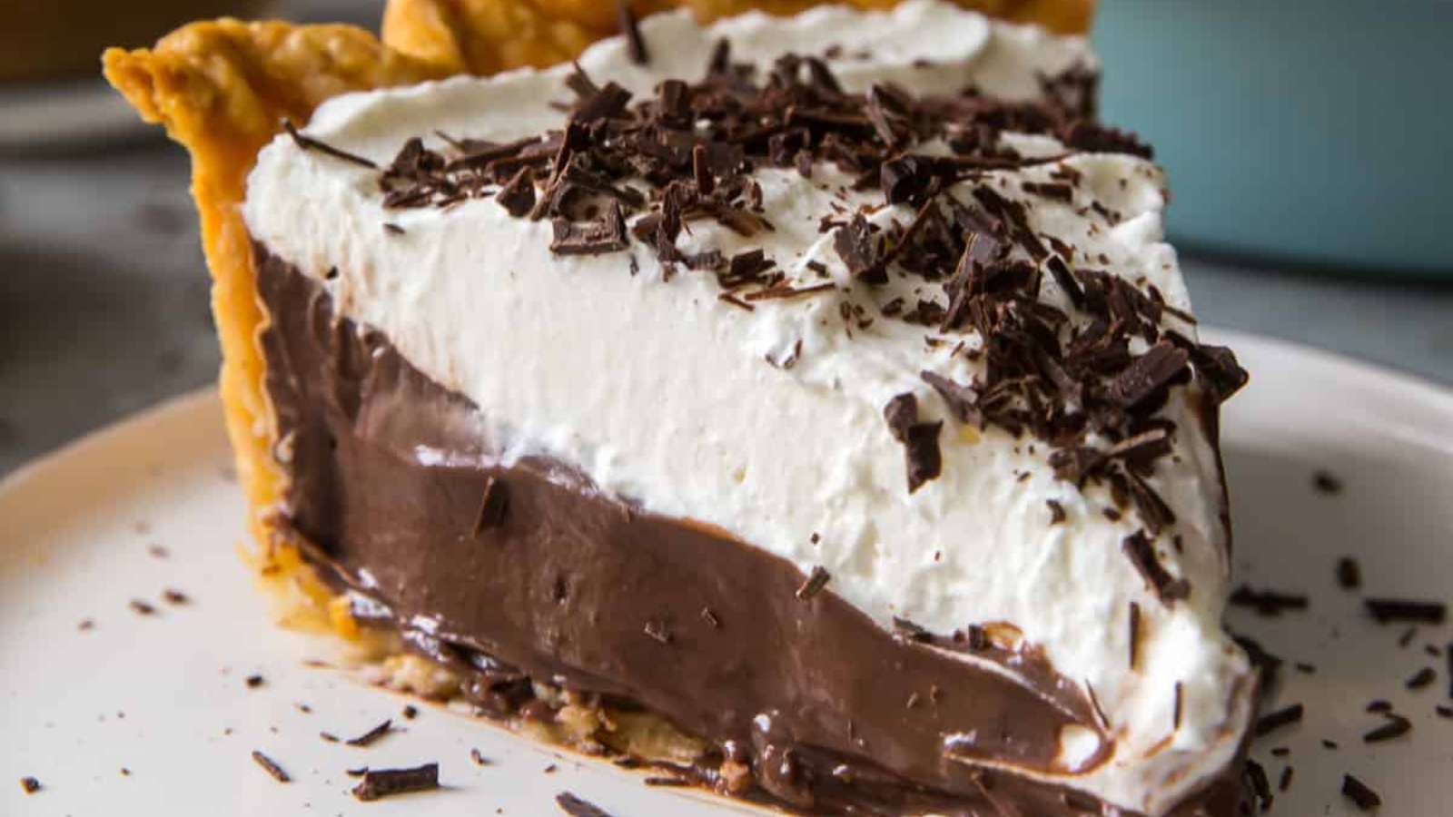 Chocolate Cream Pie recipe by Valerie’s Kitchen.