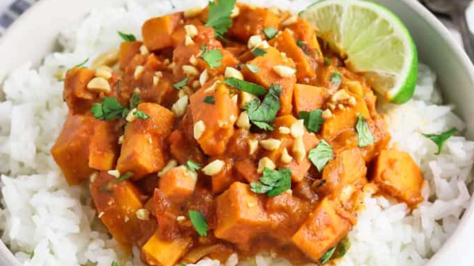 Sweet Potato Curry recipe by Vegan Huggs.