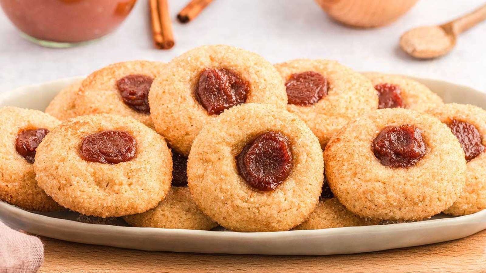 Apple Butter Thumbprint Cookies recipe by xoxoBella.