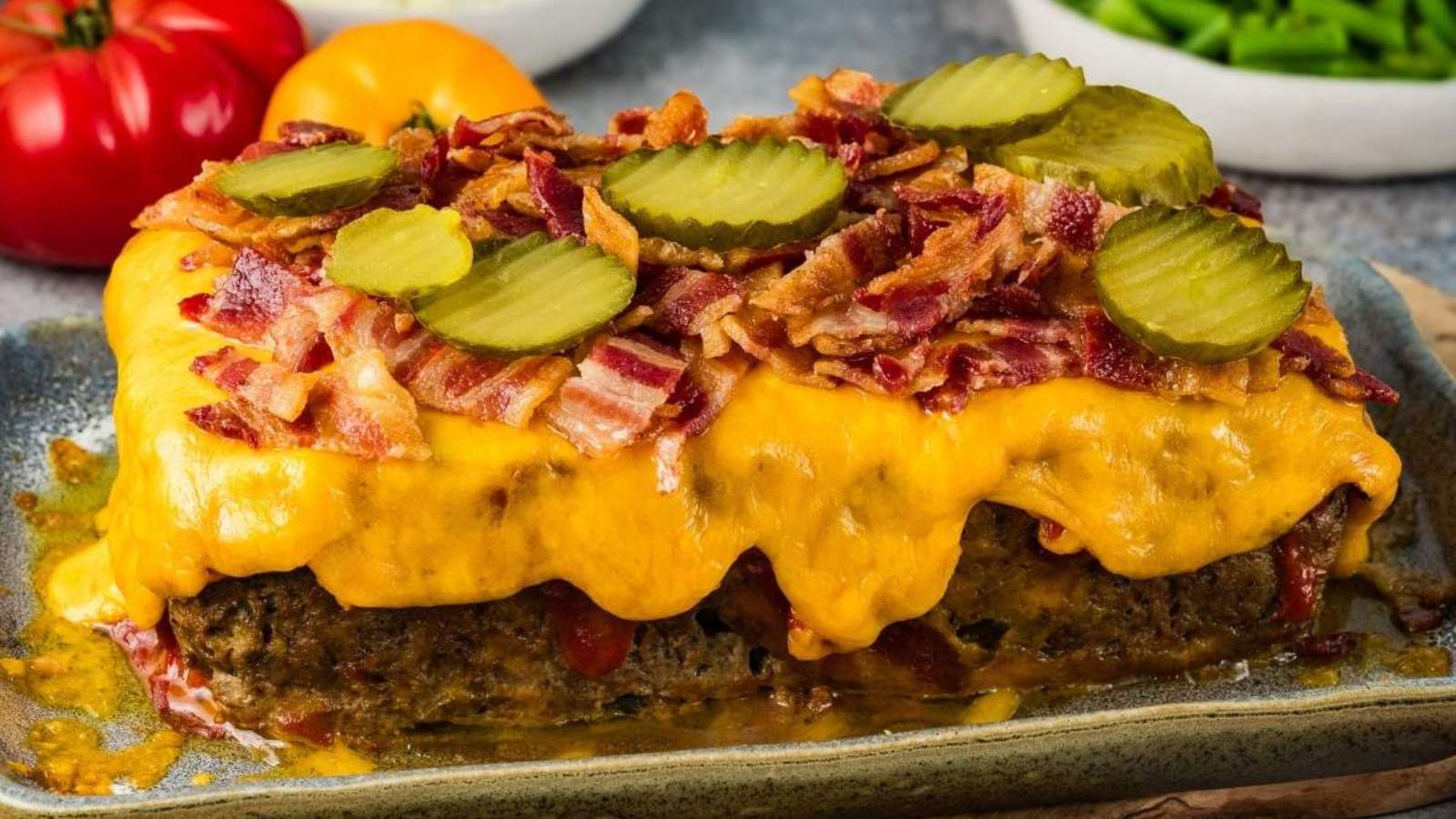 Bacon Cheeseburger Meatloaf recipe by xoxoBella.