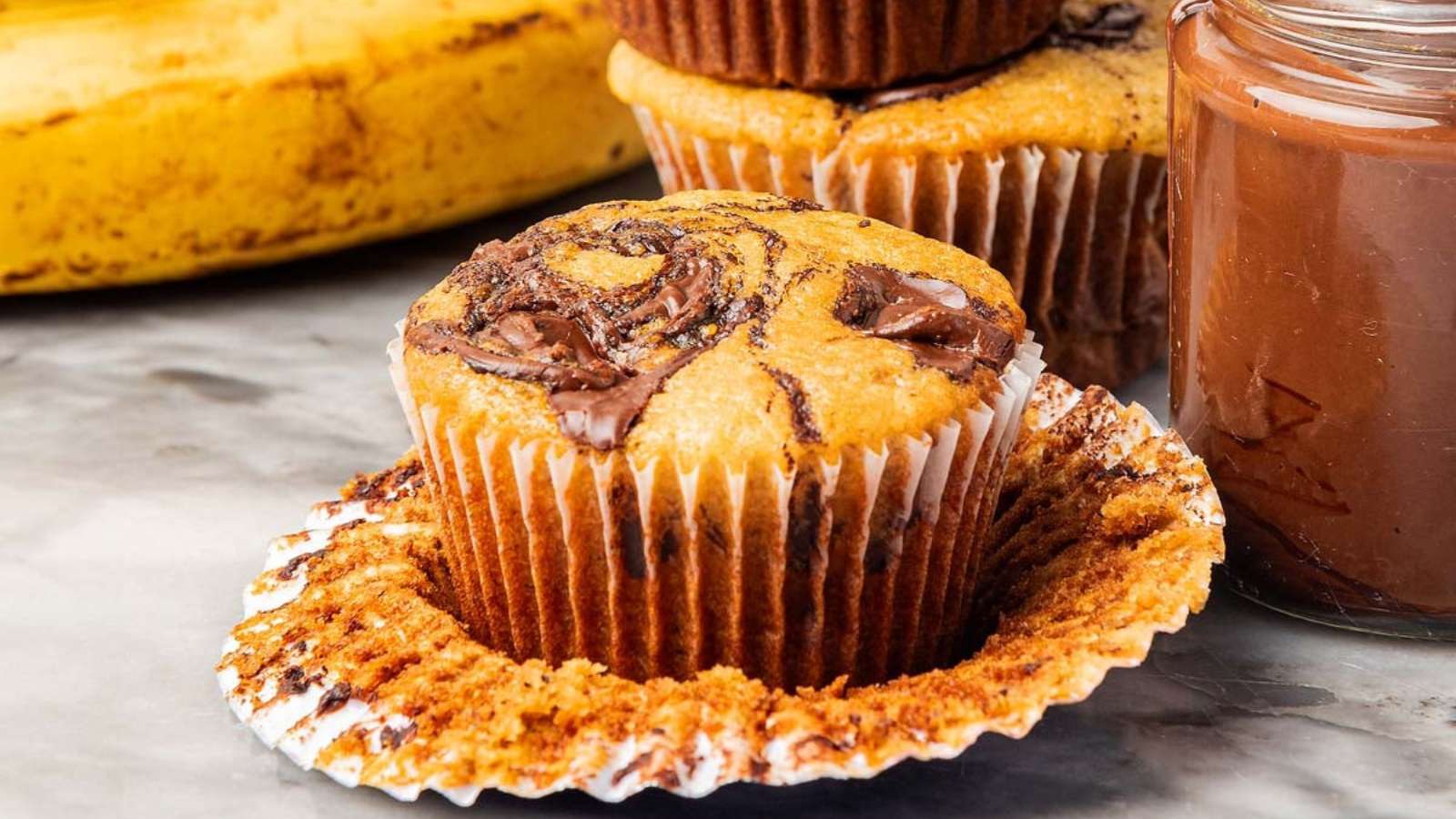 Banana Nutella Muffins recipe by xoxoBella.