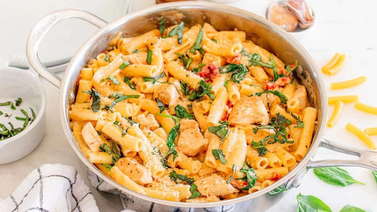 Creamy Tuscan Marry Me Chicken Pasta recipe by xoxoBella.