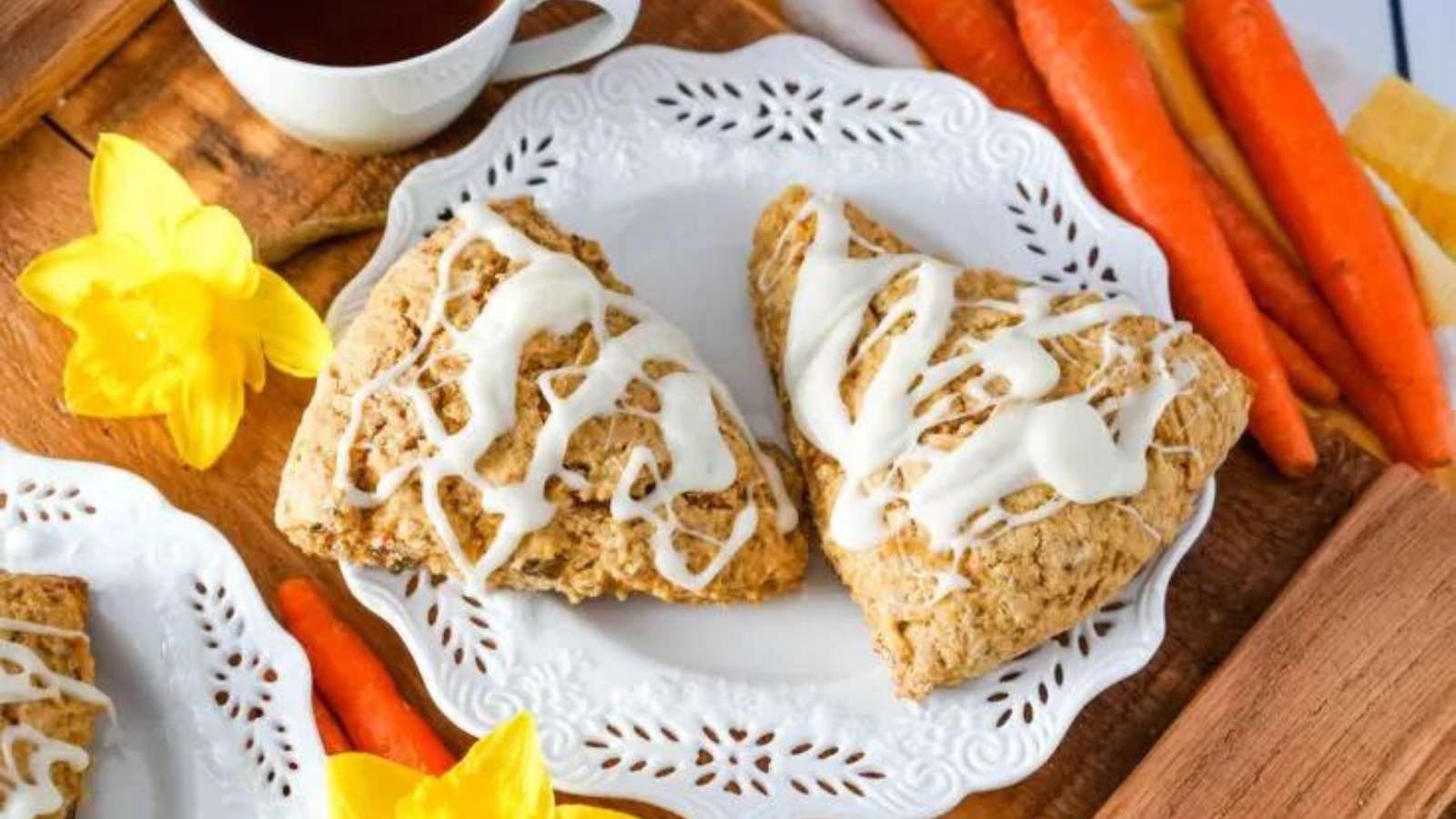 Carrot Cake Mix Scones recipe by Accidental Happy Baker.
