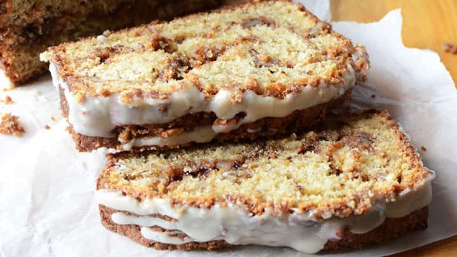 Banana Coffee Cake Bread recipe by An Edible Mosaic.