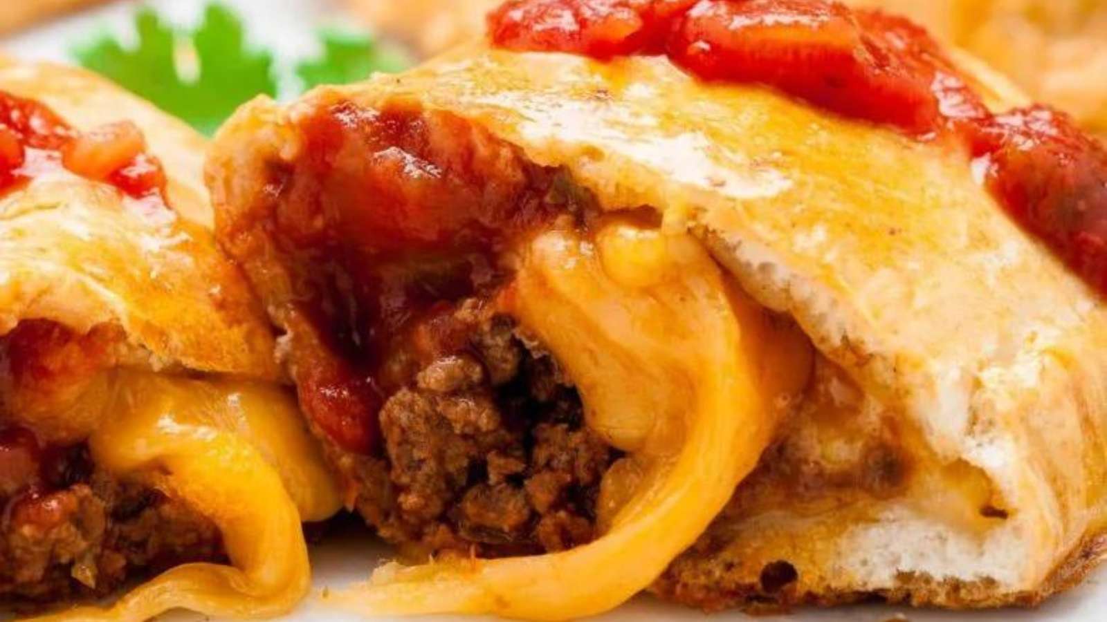 Easy Taco Pockets recipe by Chew Out Loud.