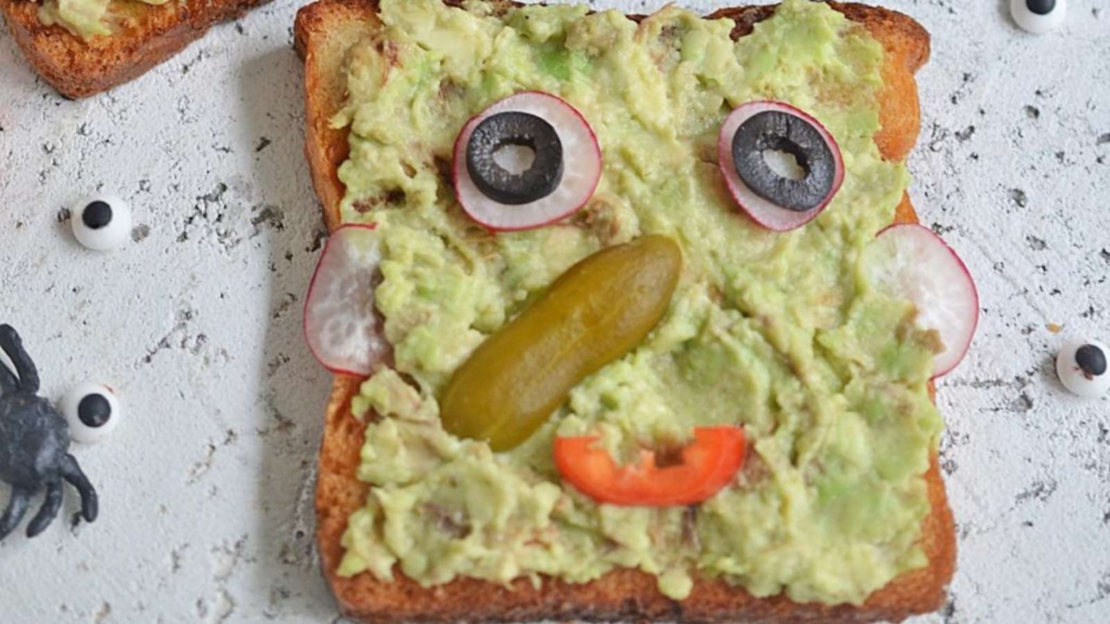 Halloween Avocado Toast recipe by Easy Everyday Recipes.
