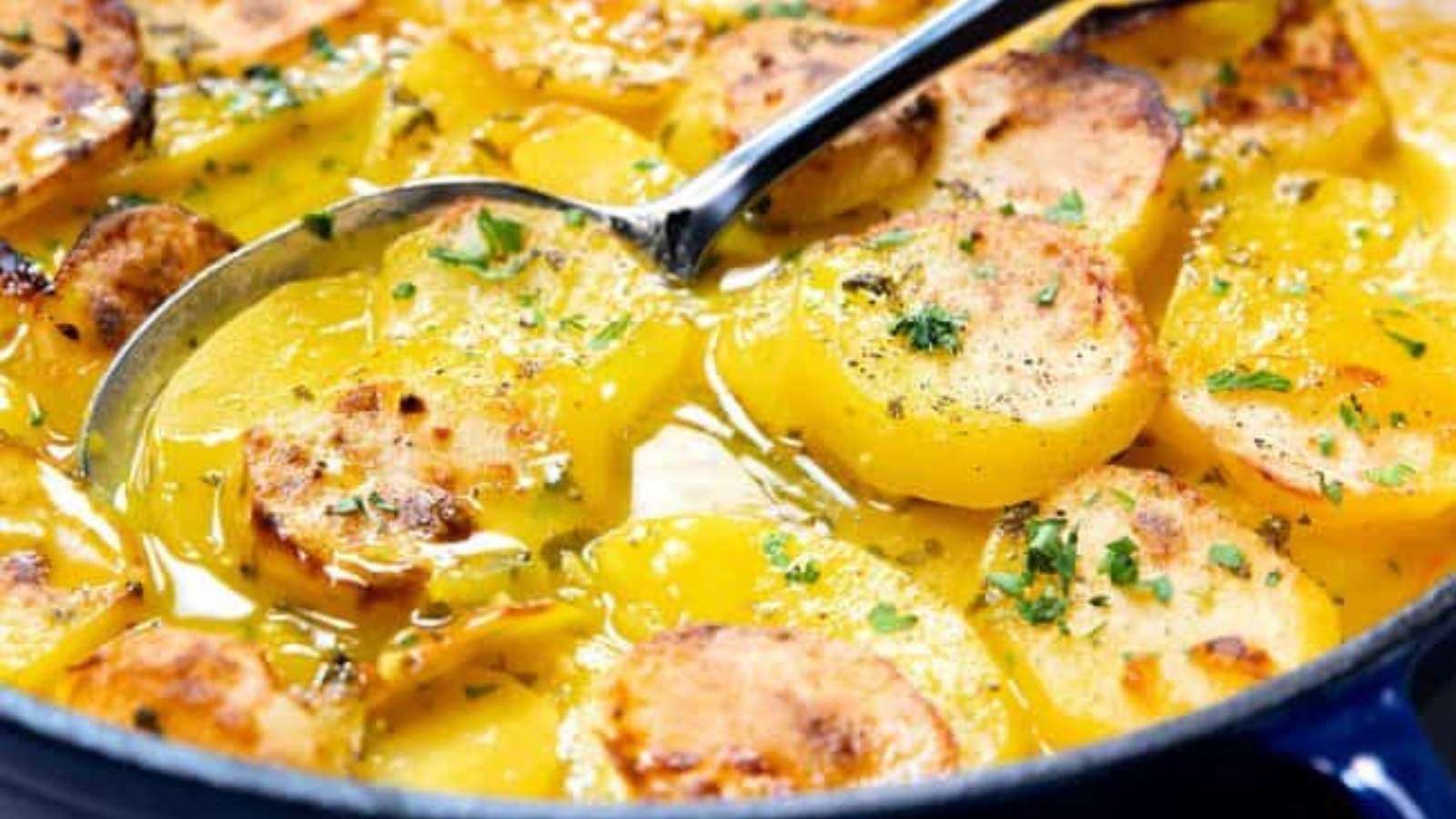 Easy Saffron Potato Casserole recipe by Erren’s Kitchen.
