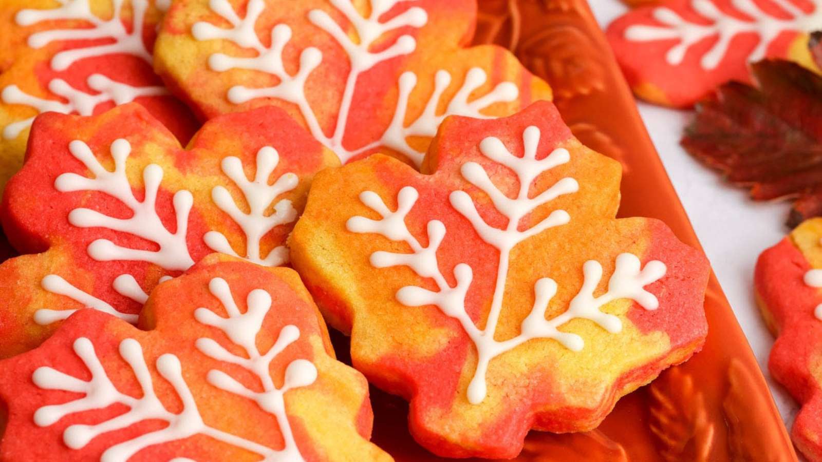Fall Leaf Cookies recipe by Fun Cookie Recipes.