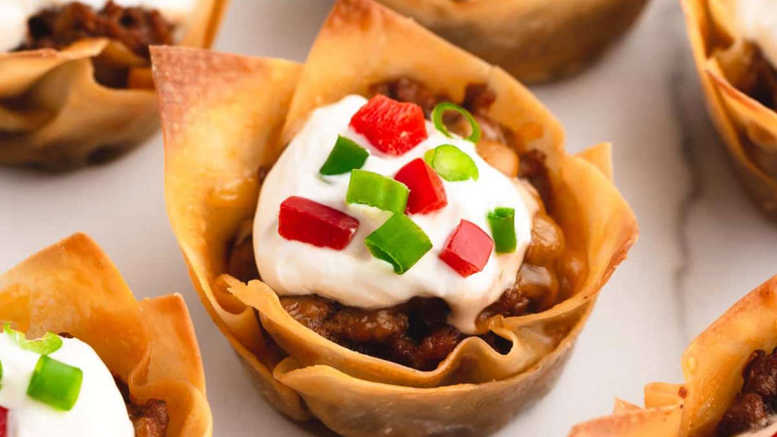 Mini Taco Cups recipe by I Heart Naptime.