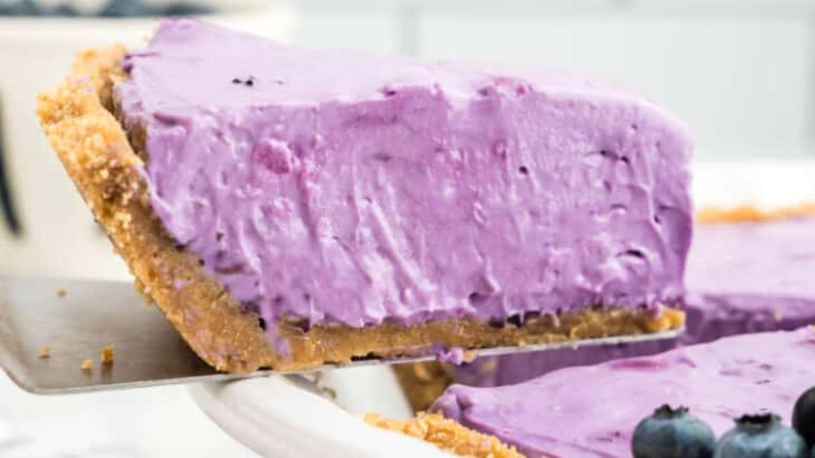No Bake Blueberry Cheesecake recipe by Julie's Eats & Treats.