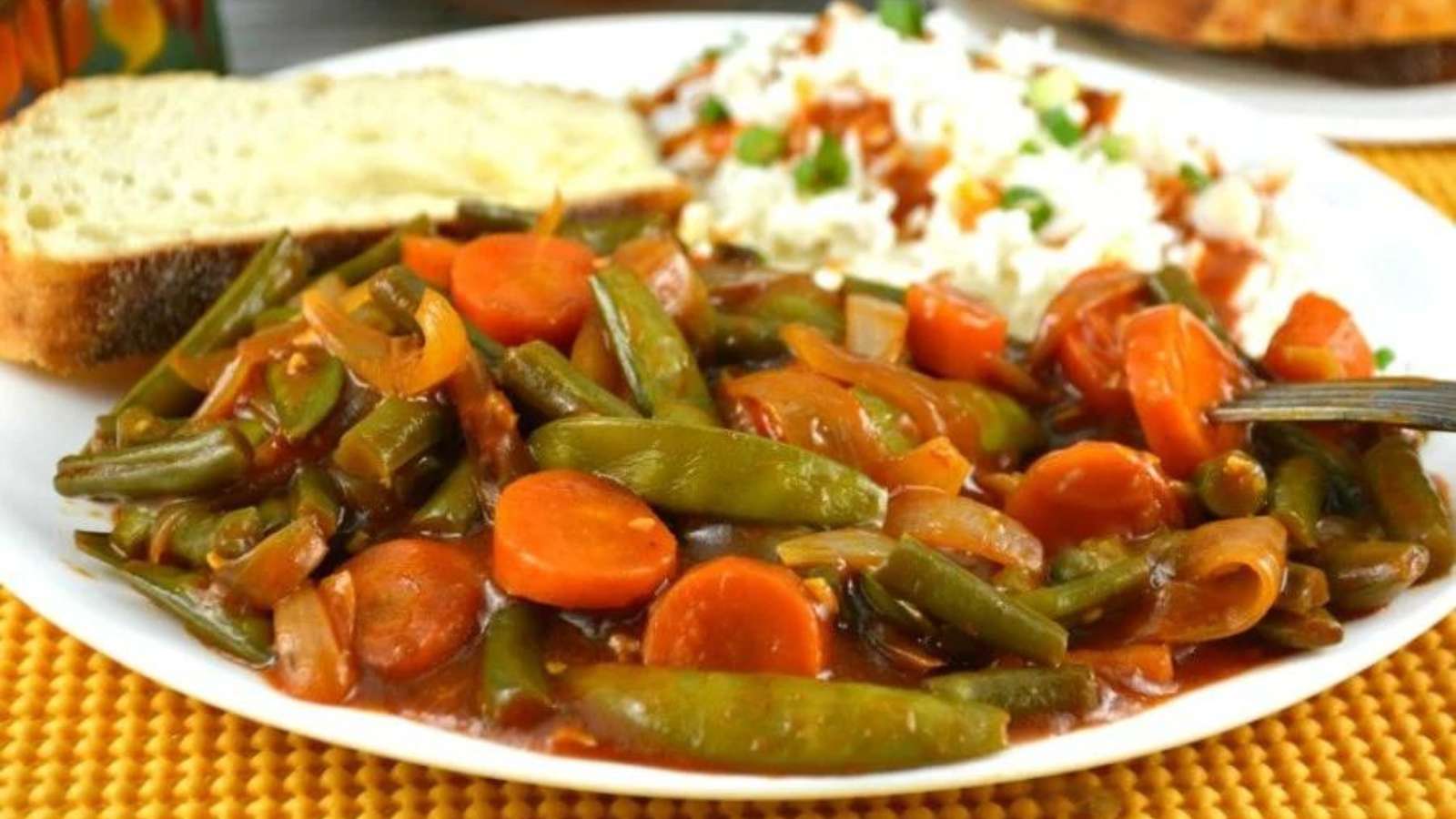 Fabulous Green Bean Stir Fry recipe by Kitchen Divas.
