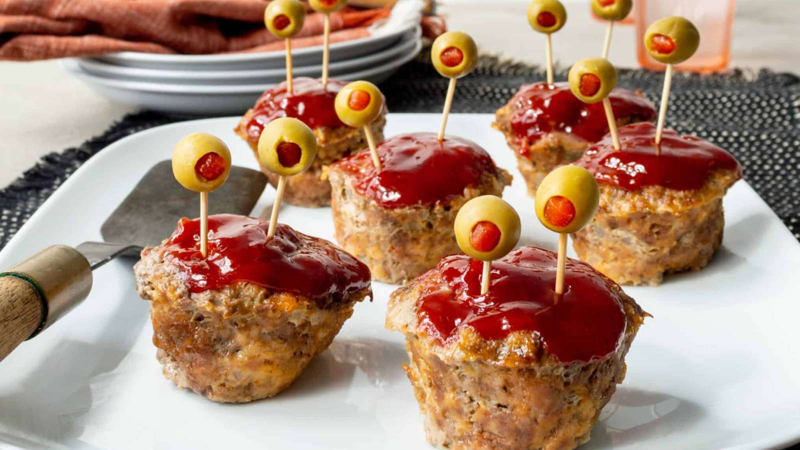 Mini Monster Meatloaf recipe by Little Black Skillet.