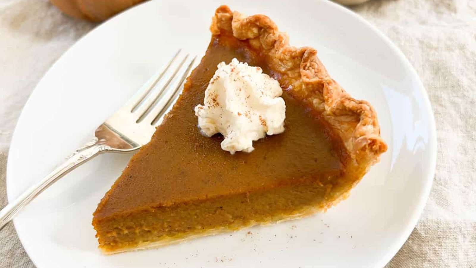 Pumpkin Custard Pie recipe by Little Nonni.