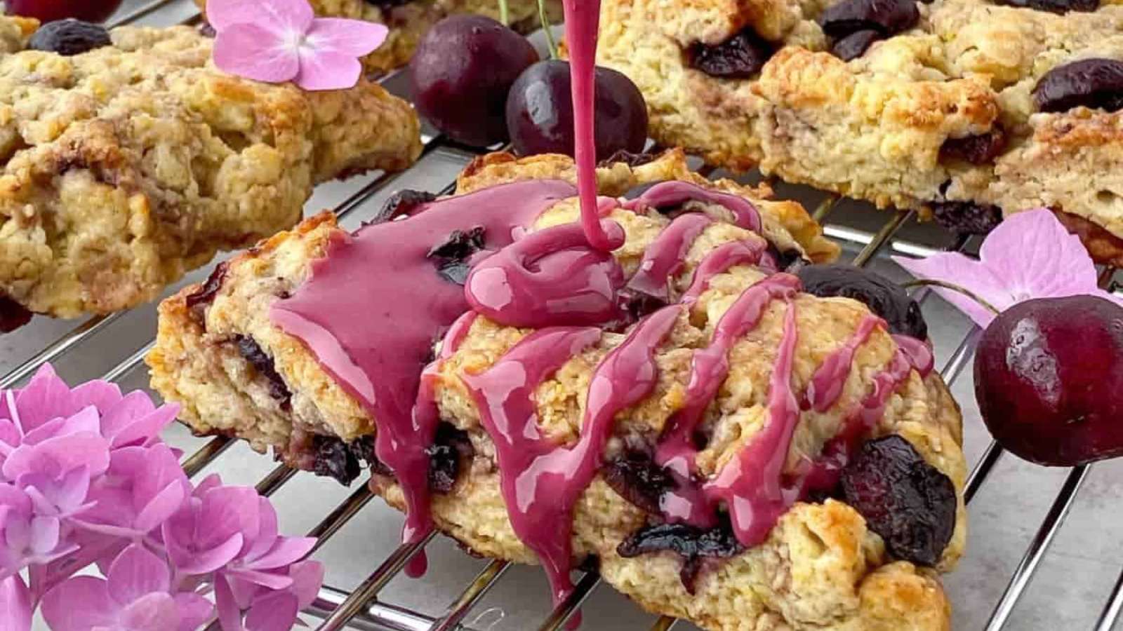 Cherry Scones recipe by Live to Sweet.
