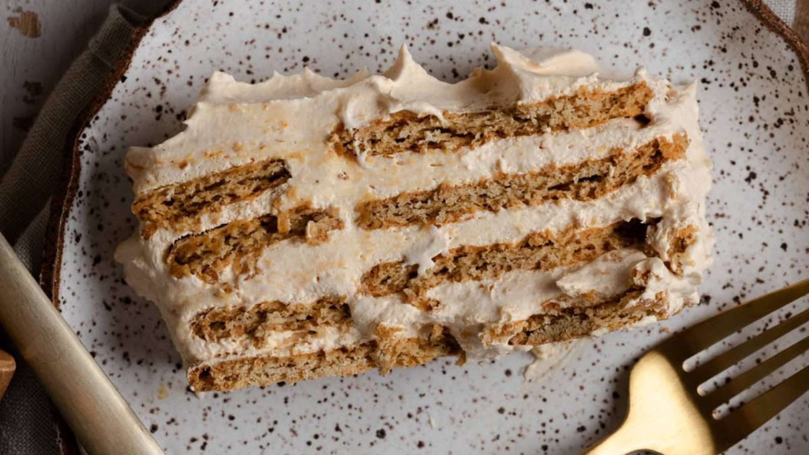 Pumpkin Spice Icebox Cake recipe by No Heat Needed.