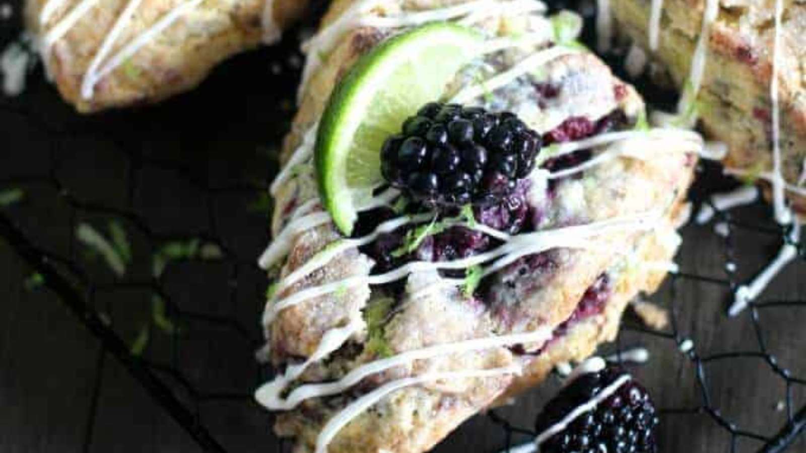 Blackberry Lime Scones recipe by Princess Pinky Girl.