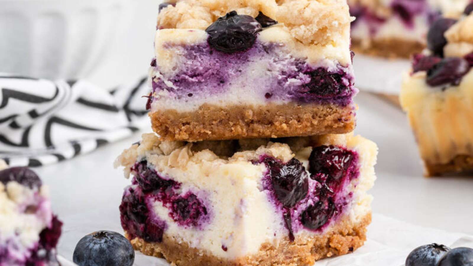 Blueberry Cheesecake Bars recipe by Princess Pinky Girl.
