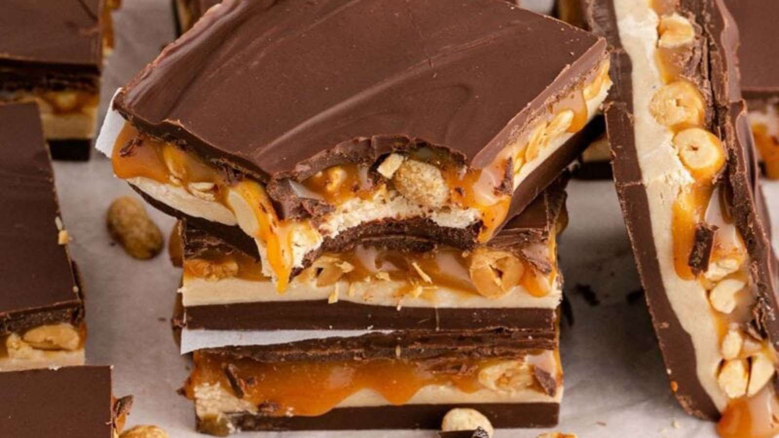 Homemade Snickers Bars recipe by Princess Pinky Girl.