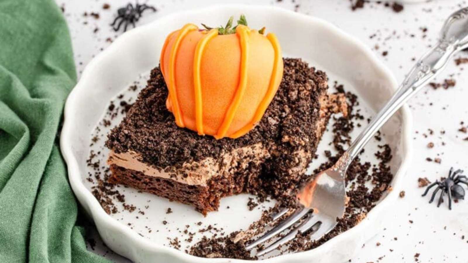 Pumpkin Patch Brownies recipe by Princess Pinky Girl.