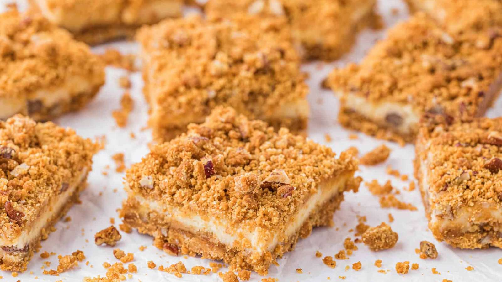 Butterscotch Cheesecake Bars recipe by Simply Stacie.