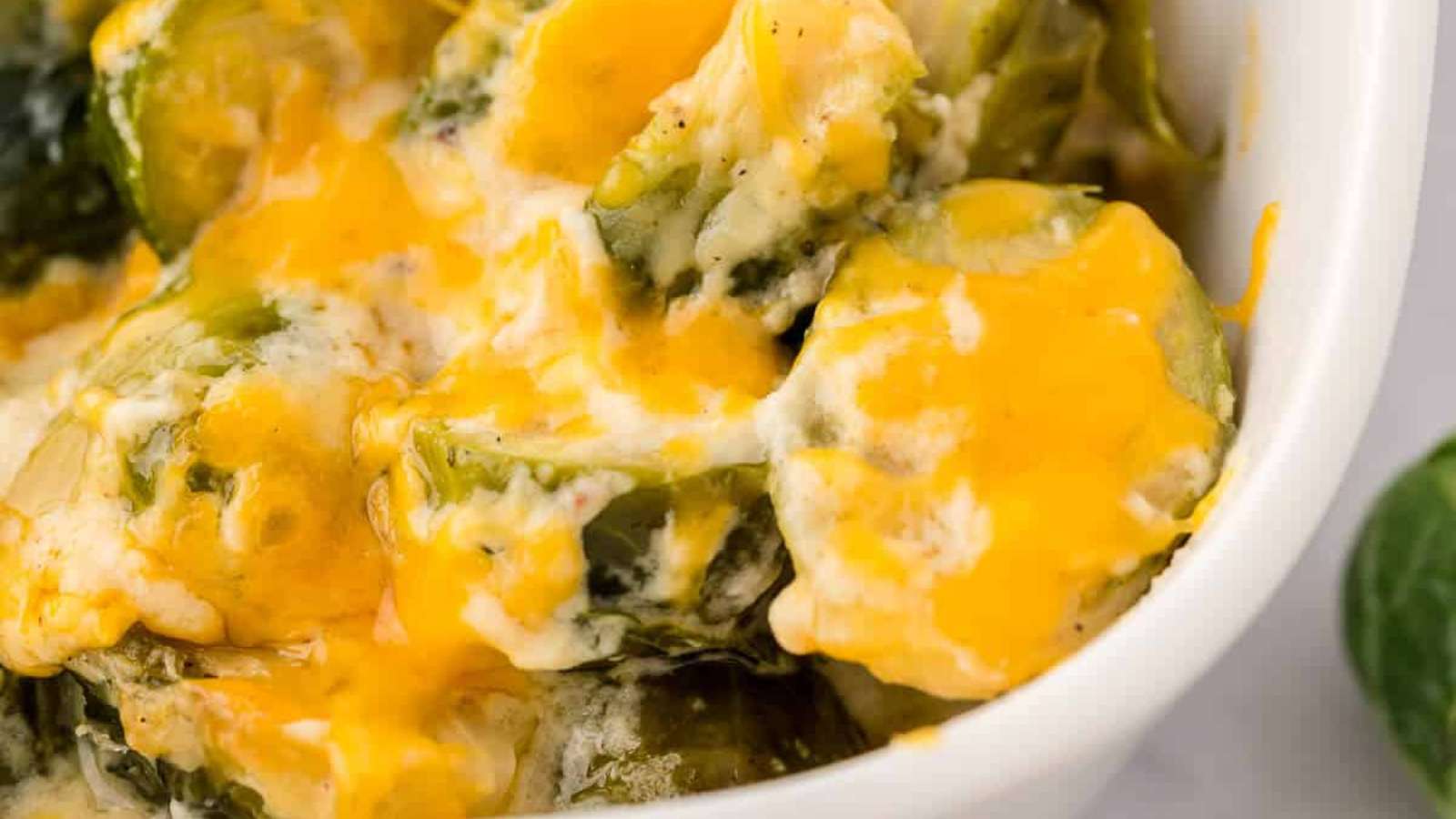 Cheesy Brussel Sprouts recipe by Simply Stacie.