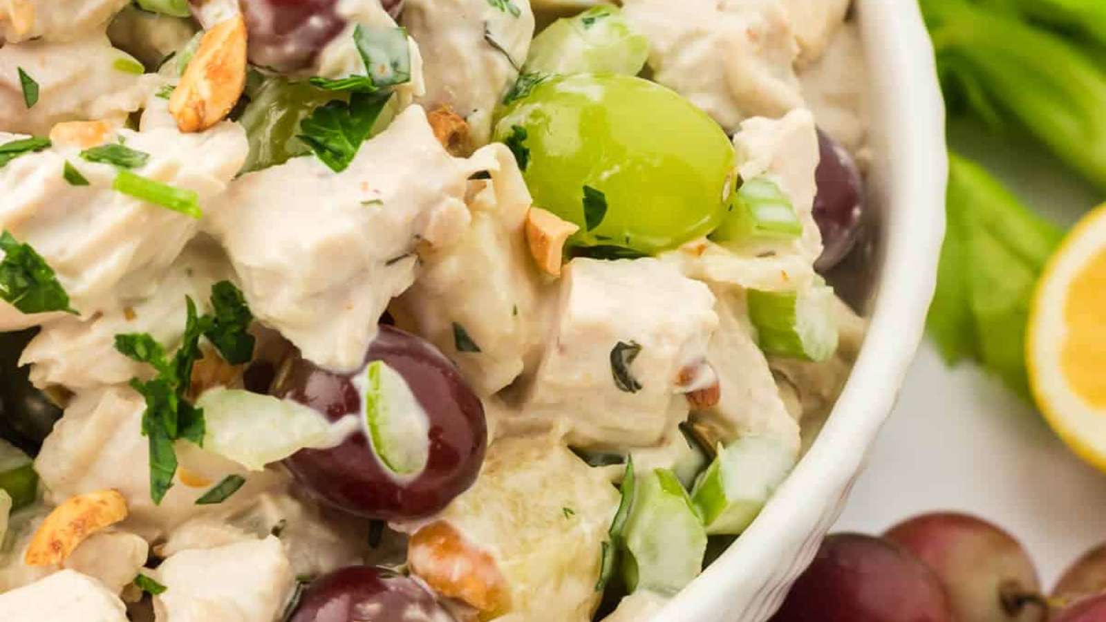 Chicken Salad With Grapes recipe by Simply Stacie.