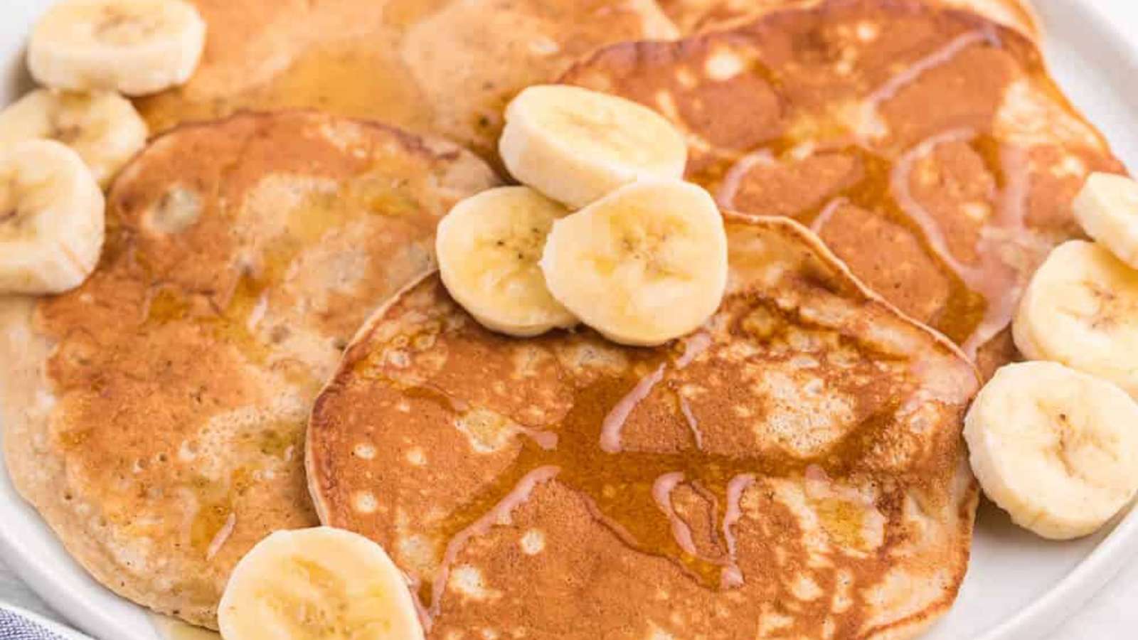 Cinnamon Banana Pancakes recipe by Simply Stacie.
