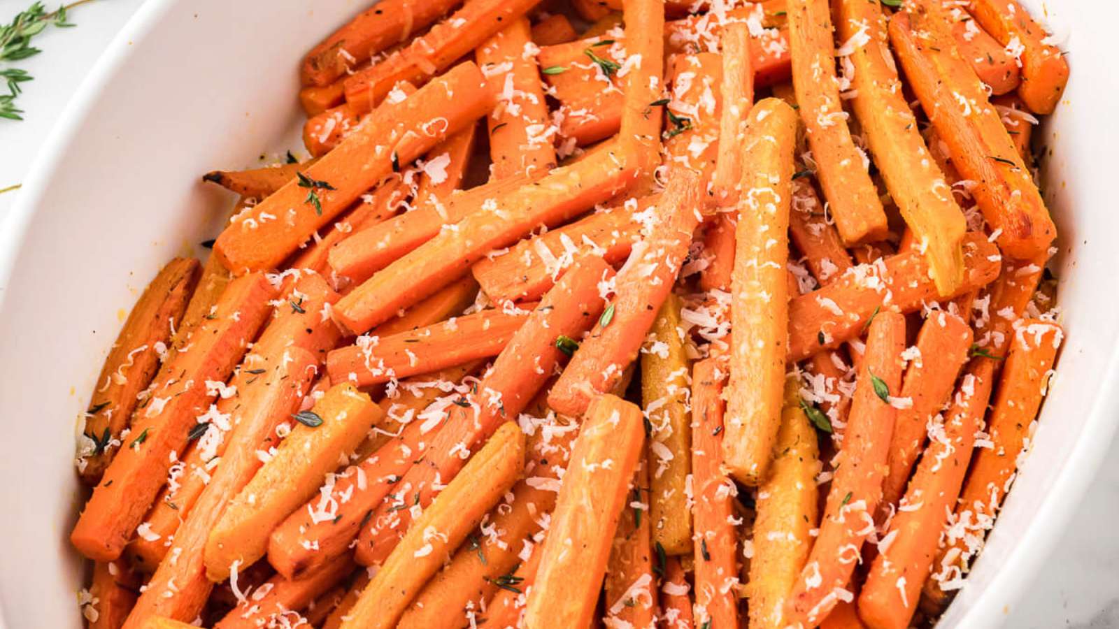 Parmesan Roasted Carrots recipe by Simply Stacie.