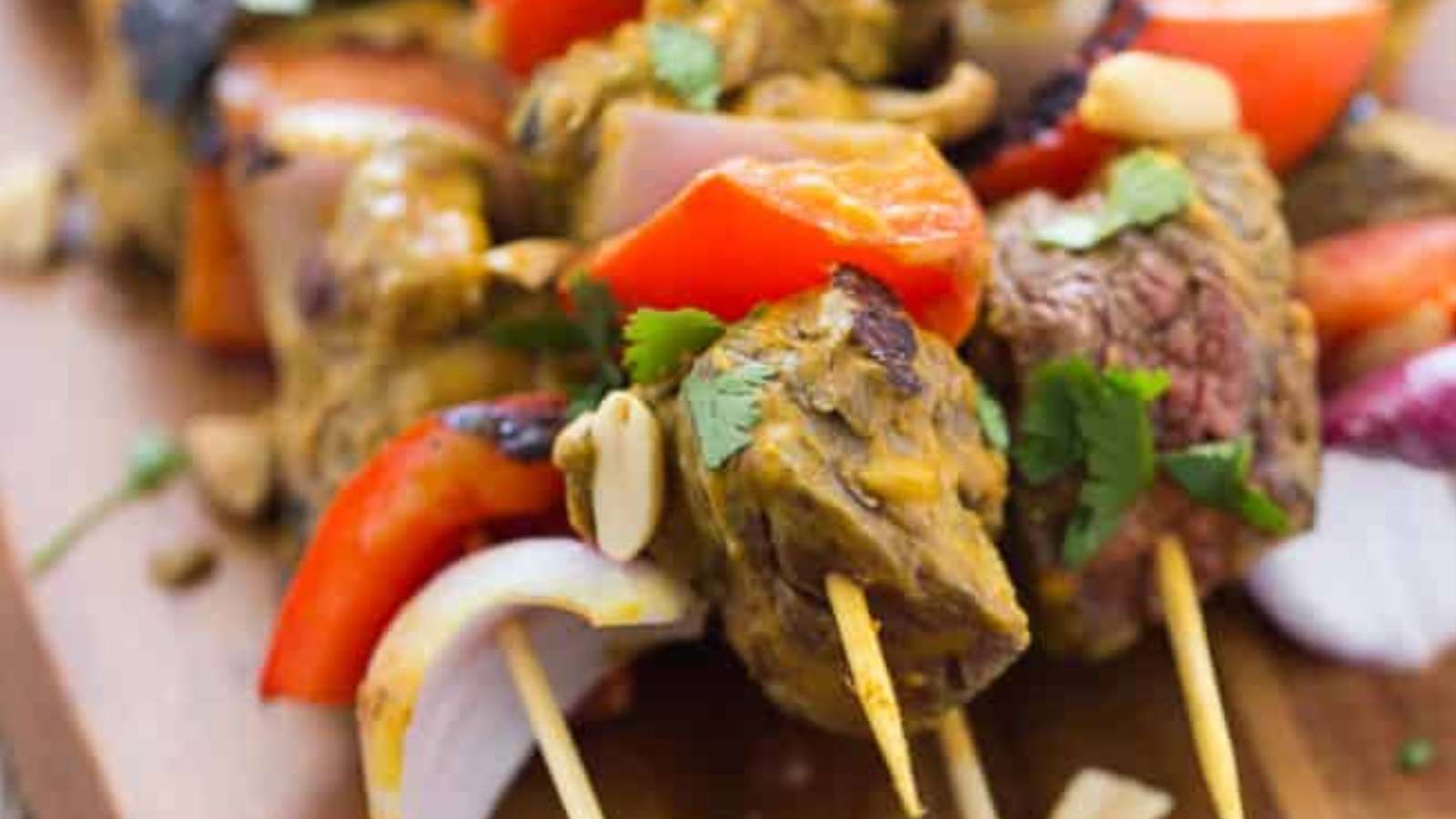 Thai Flank Steak Kebobs recipe by Simply Stacie.