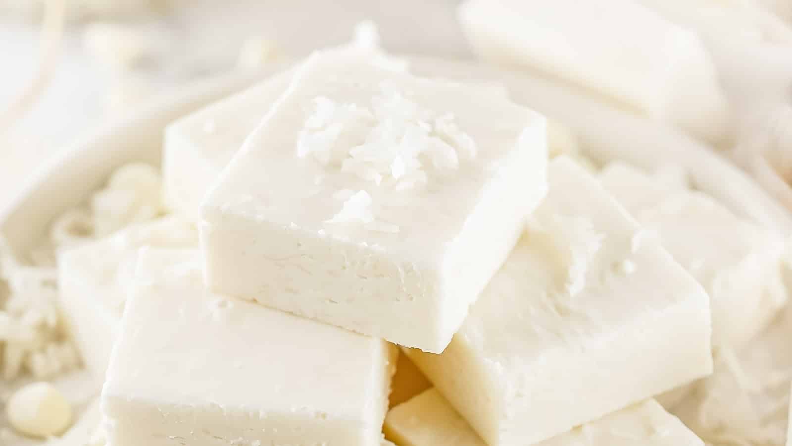 Coconut Fudge recipe by Tessie's Table. 