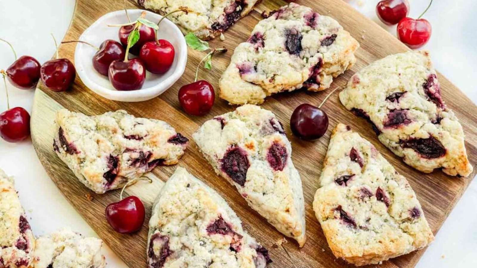 Simple Cherry Scones recipe by Three Olives Branch.