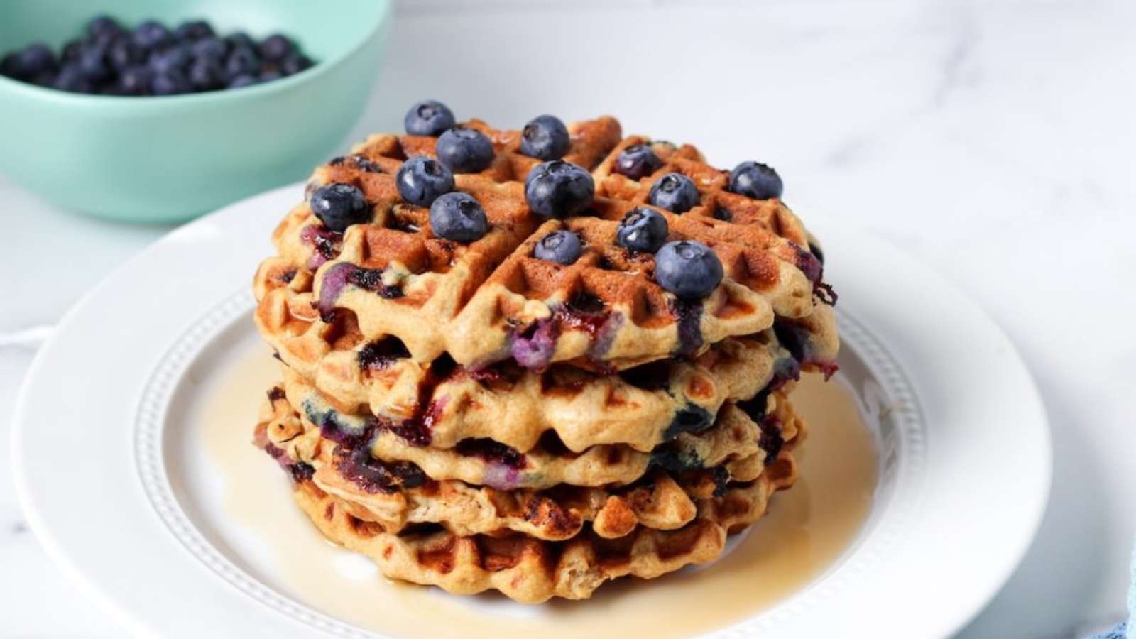 Blueberry Waffles recipe by To Taste.