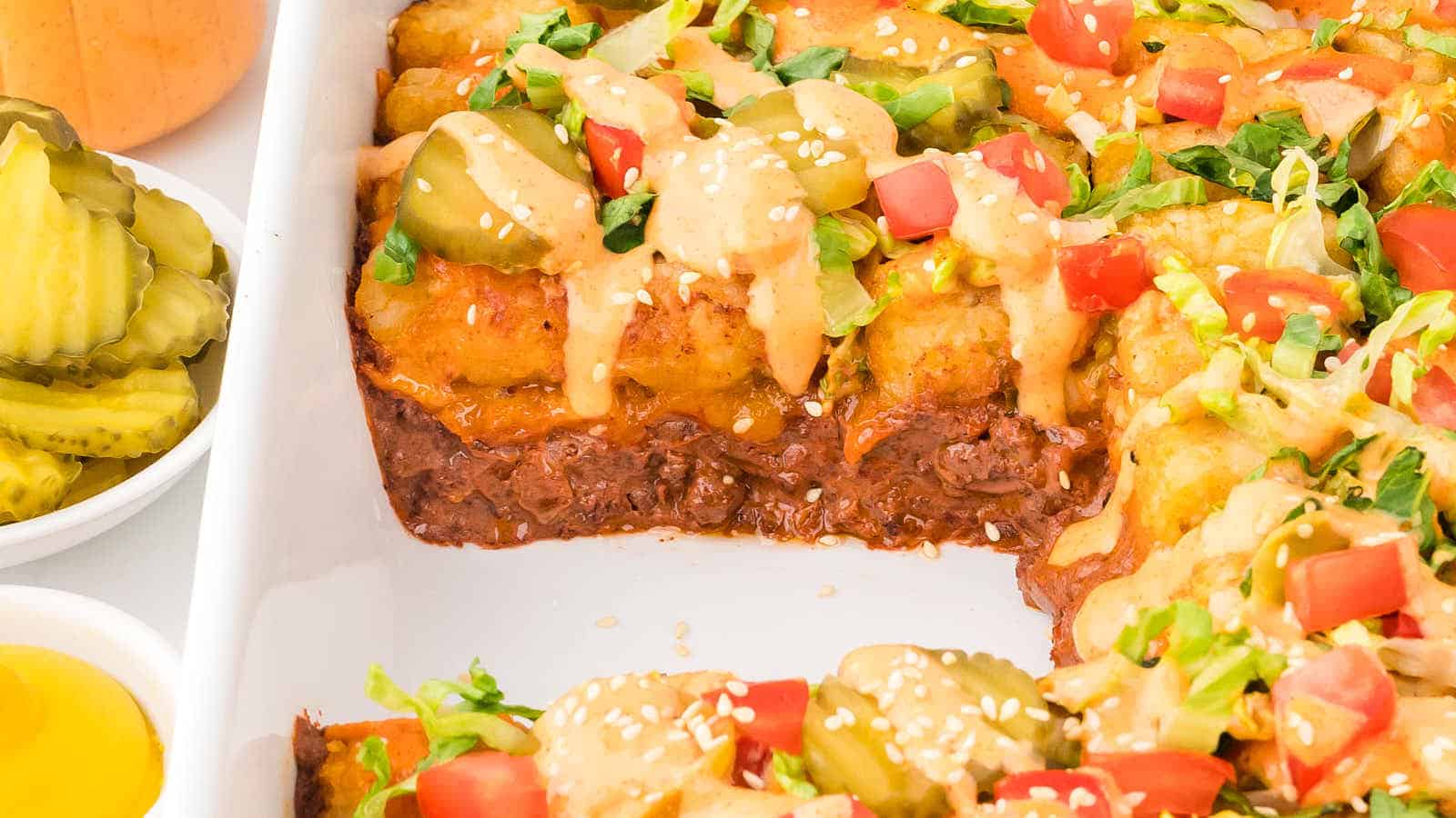 Big Mac Casserole recipe by Cheerful Cook.