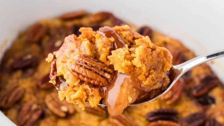Crockpot Apple Dump Cake recipe by Cheerful Cook.
