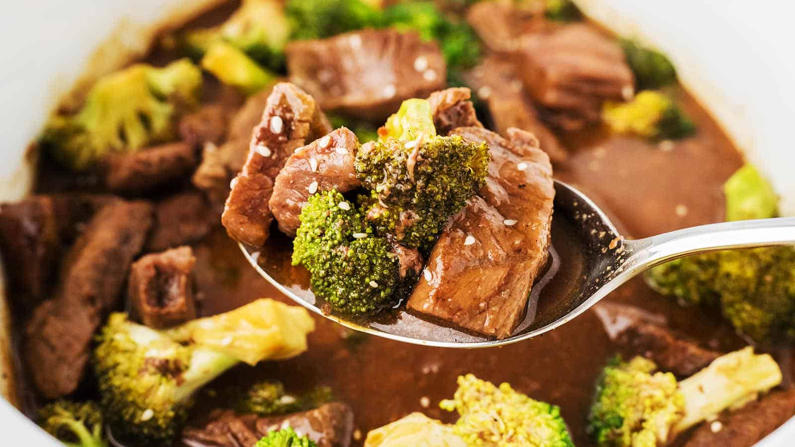 Crockpot Beef and Broccoli recipe by Cheerful Cook.
